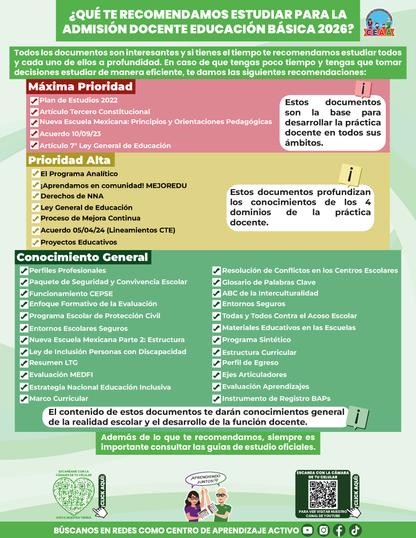 Cuadernillo Admisión Docente Educación Básica 2026 en PDF