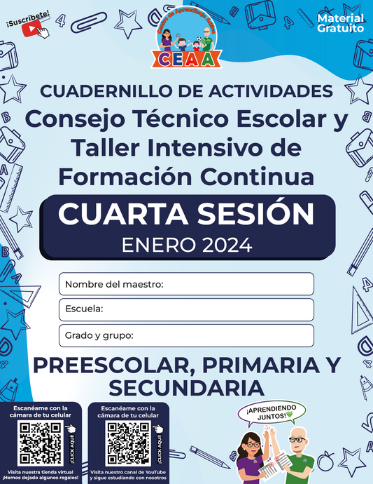 CUADERNILLO DE ACTIVIDADES CONSEJO TÉCNICO ESCOLAR SESIÓN 2 PREESCOLAR, PRIMARIA Y SECUNDARIA