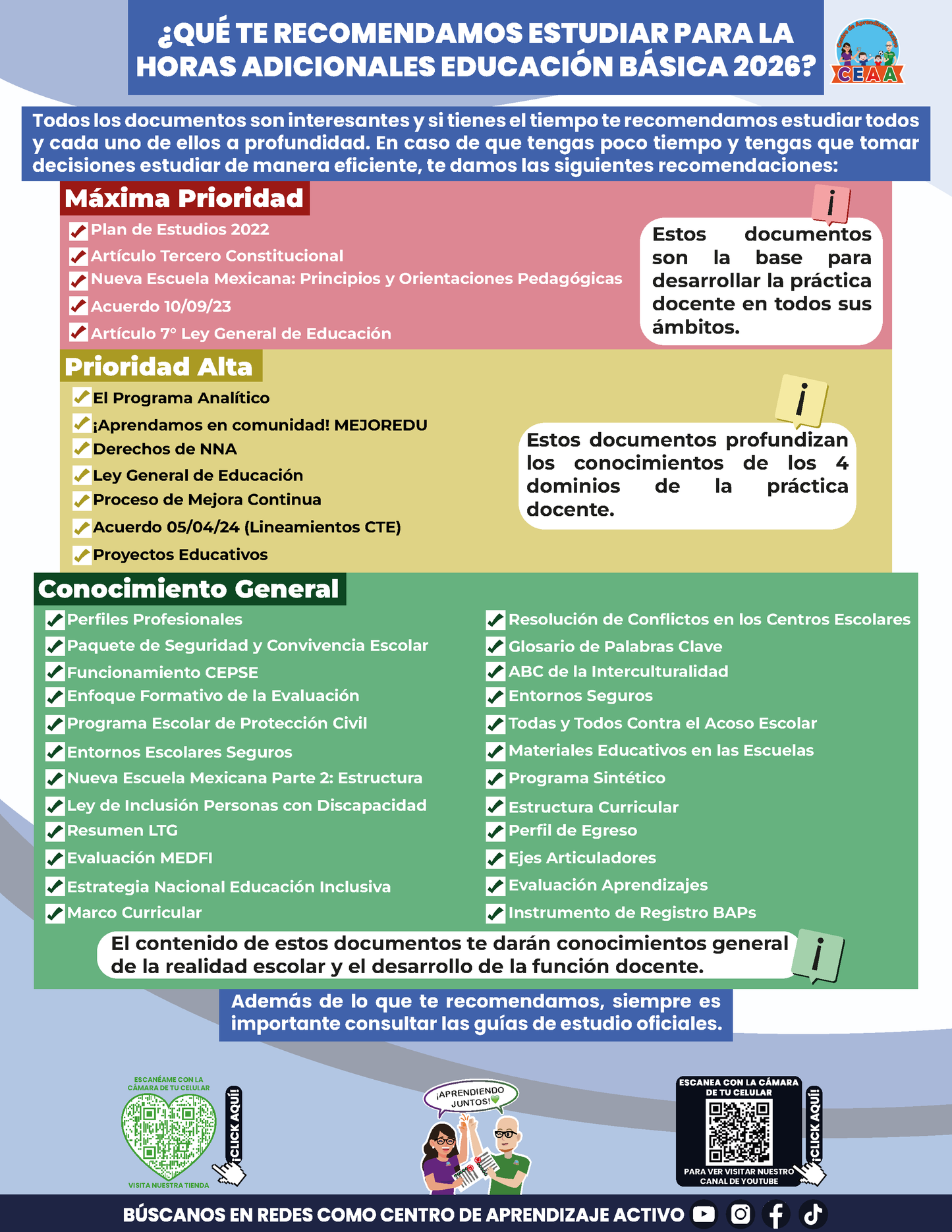 Cuadernillo Horas Adicionales Educación Básica 2026
