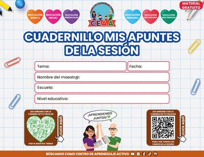Cuadernillo Mis Apuntes de la Sesión CTE para los 17 Temas en PDF