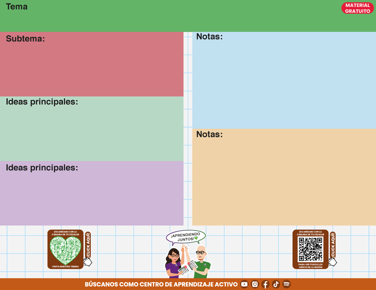 Cuadernillo Mis Apuntes de la Sesión CTE para los 17 Temas en PDF