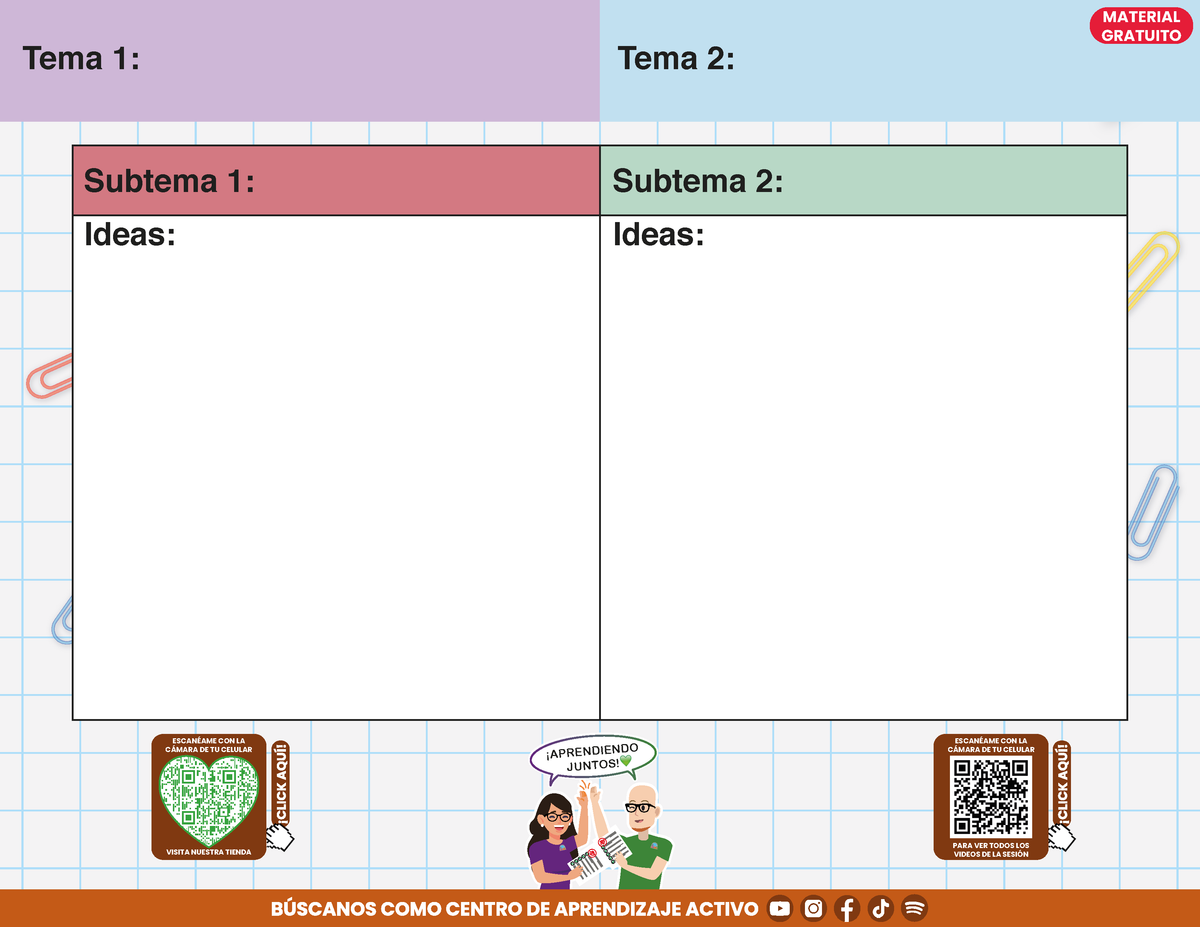 Cuadernillo Mis Apuntes de la Sesión CTE para los 17 Temas en PDF