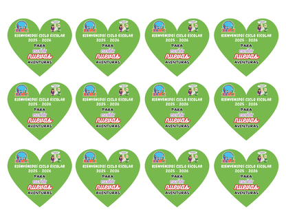 Decoración para Plumas en PDF (Corazón)