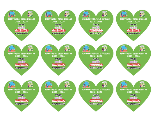 Decoración para Plumas en PDF (Corazón)