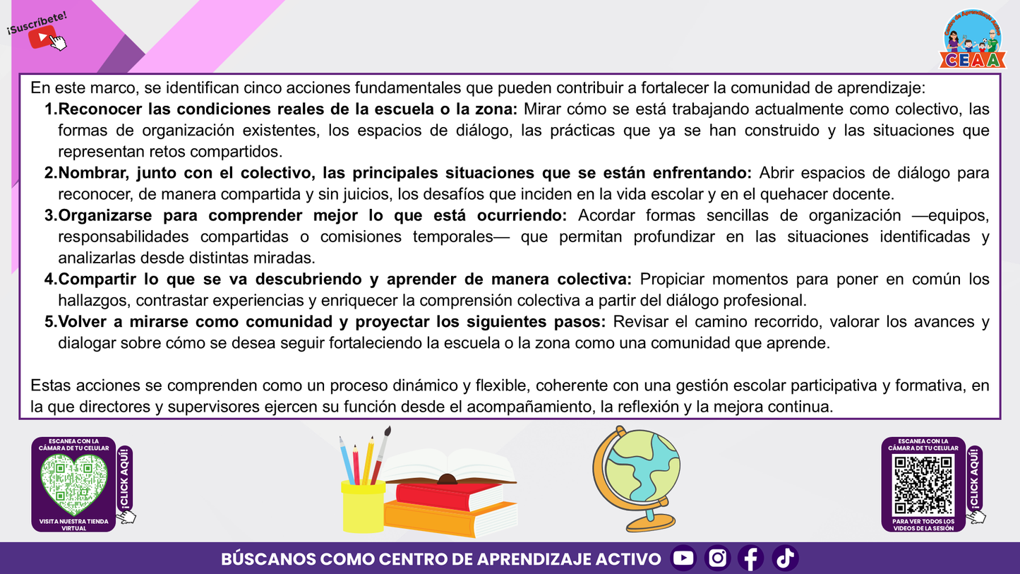 Resumen Gráfico: ¿CUÁL ES MI PAPEL COMO DIRECTOR O SUPERVISOR PARA FORTALECER LA COMUNIDAD DE APRENDIZAJE DE MI ESCUELA O ZONA? (Editable en PowerPoint)