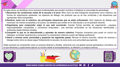 Resumen Gráfico: ¿CUÁL ES MI PAPEL COMO DIRECTOR O SUPERVISOR PARA FORTALECER LA COMUNIDAD DE APRENDIZAJE DE MI ESCUELA O ZONA? (Editable en PowerPoint)