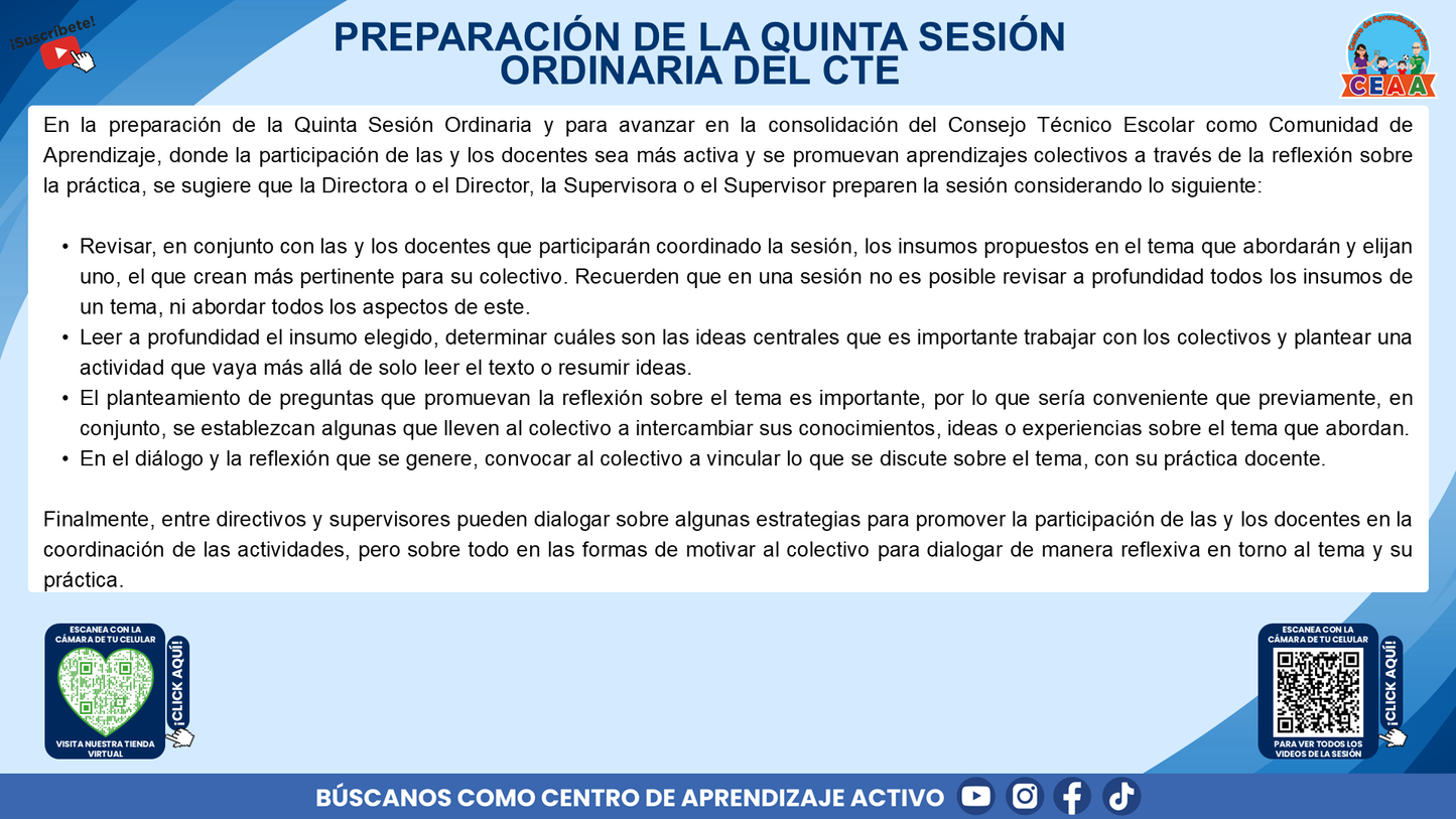 Presentación CTE 5° Sesión Febrero 2026 Directivos y Supervisores en PDF (Editable en PowerPoint)