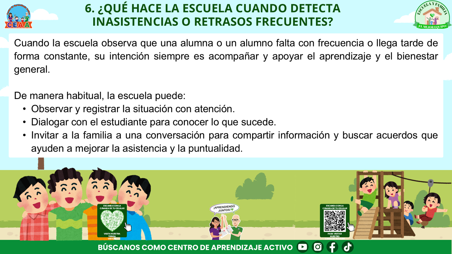 ESCUELA Y FAMILIA: ¿POR QUÉ ES IMPORTANTE LA ASISTENCIA Y LA PUNTUALIDAD DE MIS HIJOS? (Editable en PowerPoint)