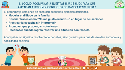 ESCUELA Y FAMILIA: ¿Qué hacer y cómo resolver conflictos entre estudiantes de manera adecuada? (Editable en PowerPoint)
