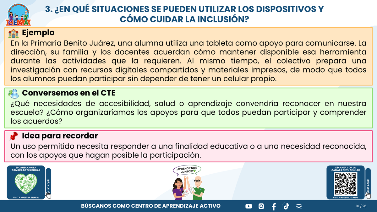 Resumen CTE Sesión 1 Tema: NUEVO ACUERDO 09/09/26 SOBRE EL USO RESPONSABLE Y SEGURO DE DISPOSITIVOS DIGITALES PERSONALES Y TECNOLOGÍAS DE APRENDIZAJE ¿QUÉ NOS CORRESPONDE HACER COMO ESCUELA? editable en PowerPoint