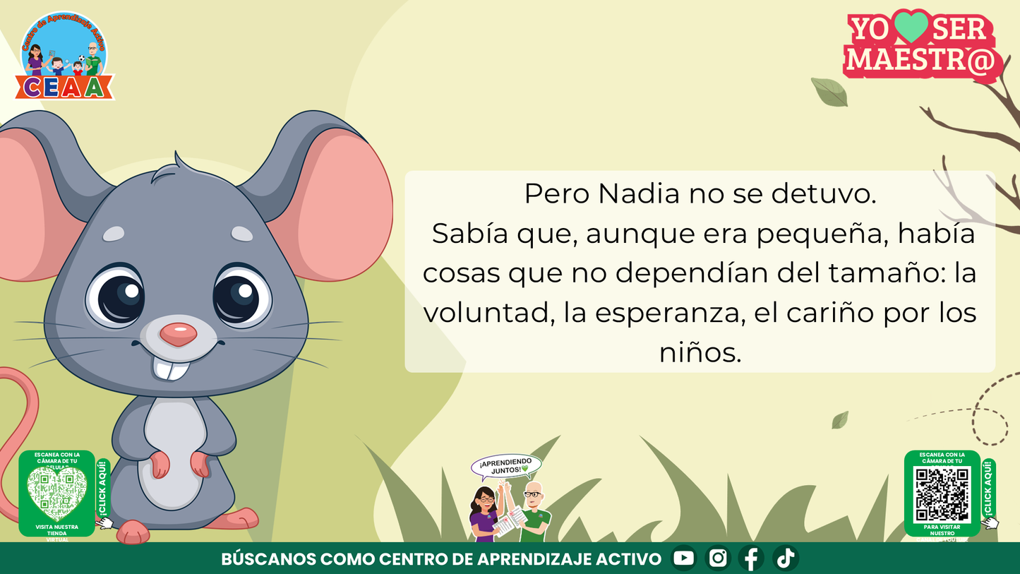 Historias para Maestros Multigrado - LA RATONCITA QUE MOVIÓ MONTAÑAS (Editable en PowerPoint)
