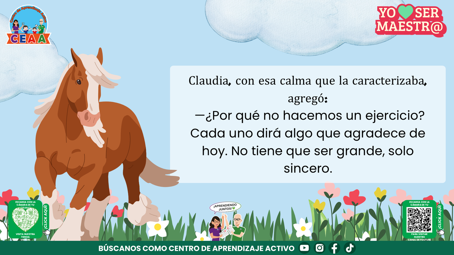 Historias para Maestros Taller Intensivo Maestros Enero 2026 - EL CABALLO QUE APRENDIÓ A MIRAR EL AMANECER (Editable en PowerPoint)