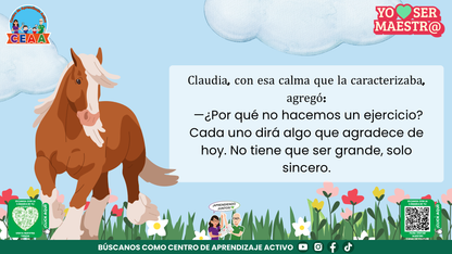 Historias para Maestros Taller Intensivo Maestros Enero 2026 - EL CABALLO QUE APRENDIÓ A MIRAR EL AMANECER (Editable en PowerPoint)