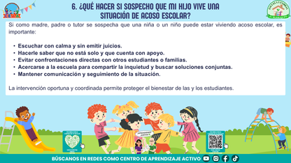 ESCUELA Y FAMILIA: JUNTOS EN LA PREVENCIÓN DEL ACOSO ESCOLAR Editable en PowerPoint