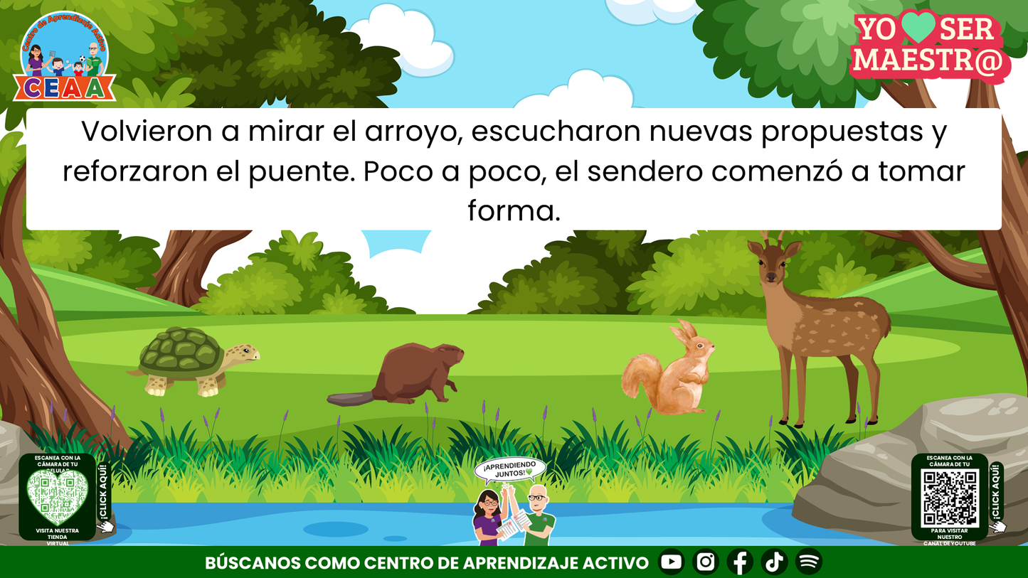Historias para Maestros - Elena, la cierva y el camino después de la tormenta Editable en PowerPoint