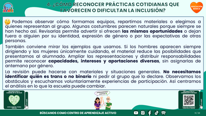 Resumen CTE del Tema 5 Educación Básica: INFANCIAS Y ADOLESCENCIAS TRANS Y NO BINARIAS ¿CÓMO CONSTRUIR UNA ESCUELA DONDE TODAS LAS PERSONAS SE SIENTAN RESPETADAS Y PUEDAN APRENDER? editable en PowerPoint