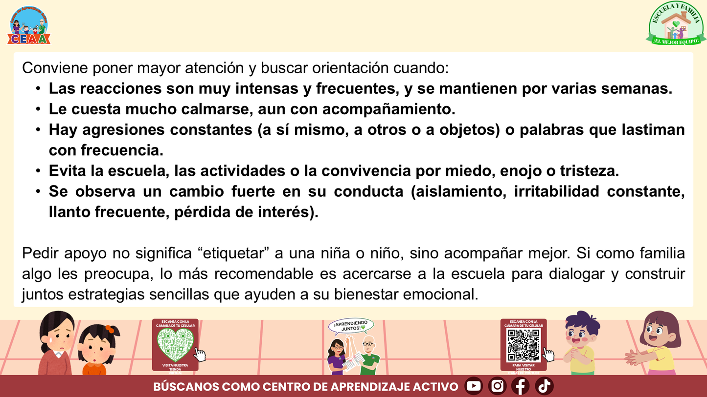 ESCUELA Y FAMILIA: ¿Cómo enseñar a nuestras hijas e hijos a expresar asertivamente y gestionar sus emociones? Editable en PowerPoint