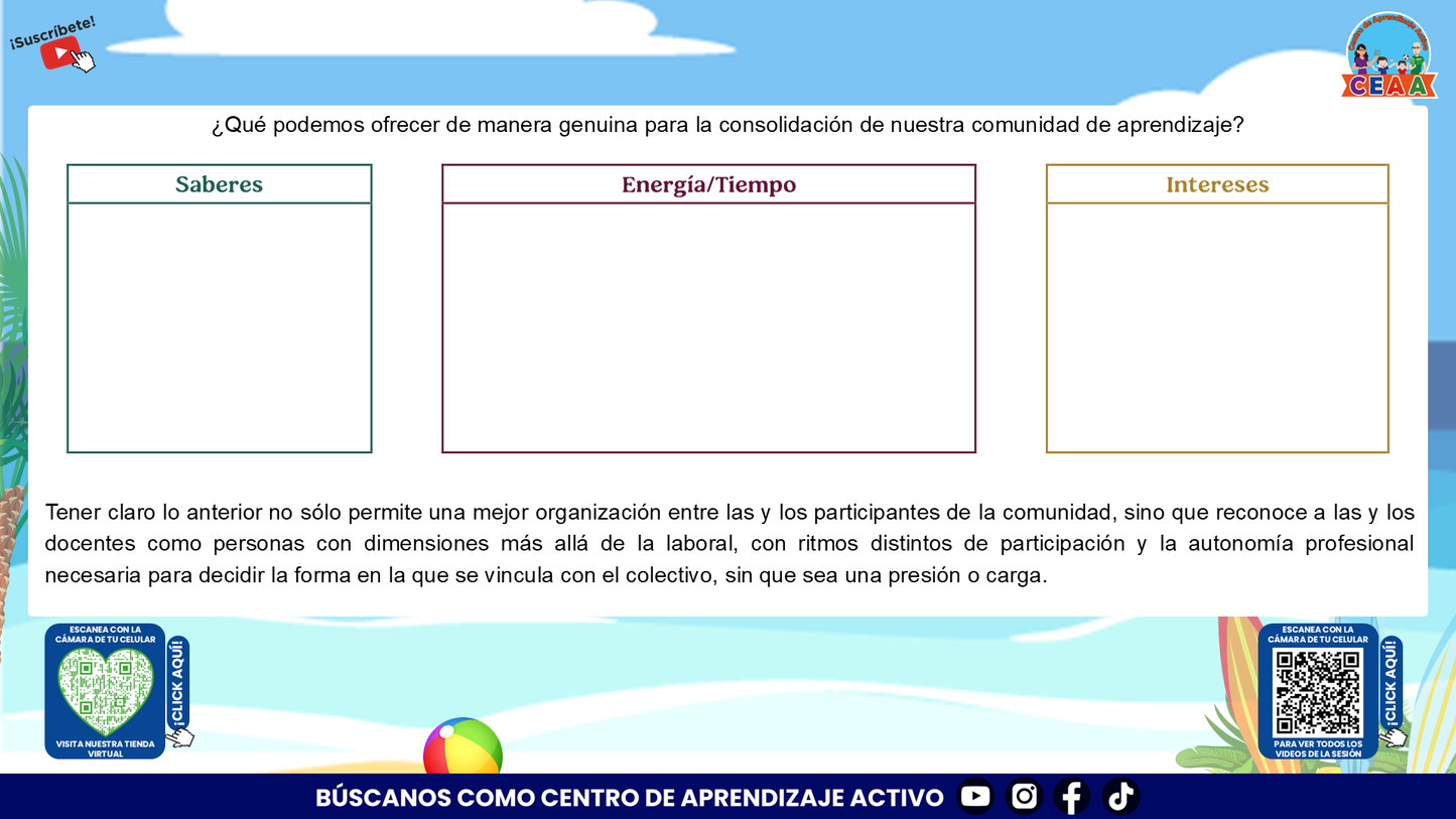 Presentación Taller Intensivo Sesión 1 Espacios 3 y 4 Julio 2026 editable en PowerPoint