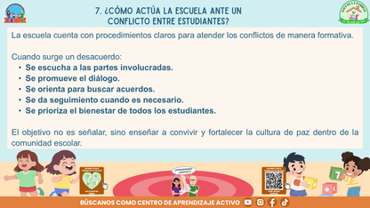 ESCUELA Y FAMILIA: ¿Qué hacer y cómo resolver conflictos entre estudiantes de manera adecuada? (Editable en PowerPoint)