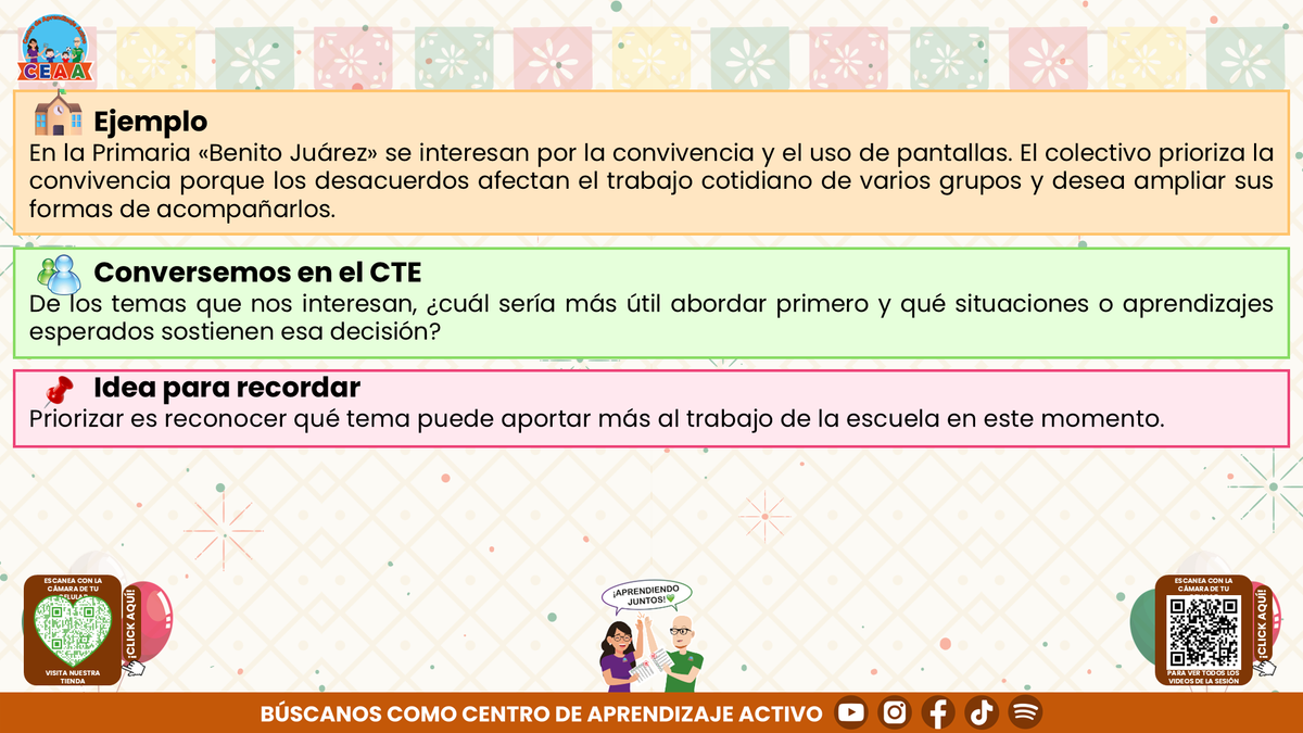 Resumen CTE Sesión 1 Tema: ¿CÓMO ELEGIR LOS TEMAS QUE ABORDAREMOS EN NUESTRAS SESIONES DE CONSEJO TÉCNICO ESCOLAR? editable en PowerPoint