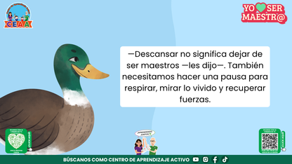 Historias para Maestros - Rita, la ranita maestra y el descanso merecido editable en PowerPoint