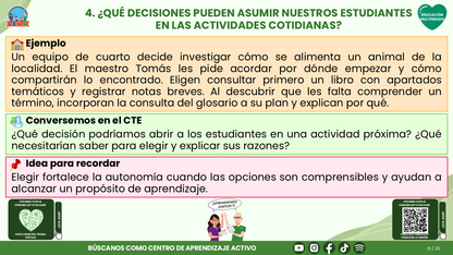 Resumen CTE del Tema 3 Educación Multigrado: AUTONOMÍA PARA APRENDER EN EL AULA ¿CÓMO ACOMPAÑAR DECISIONES, COLABORACIÓN Y RESPONSABILIDAD EN EL APRENDIZAJE? editable en PowerPoint