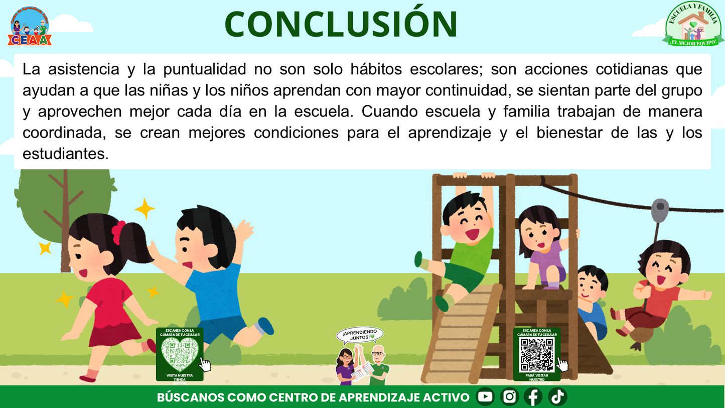 ESCUELA Y FAMILIA: ¿POR QUÉ ES IMPORTANTE LA ASISTENCIA Y LA PUNTUALIDAD DE MIS HIJOS? (Editable en PowerPoint)