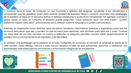 Resumen Gráfico CTE Multigrado TEMA 4: ¿CÓMO ENSEÑAR A LEER Y ESCRIBIR EN AULAS MULTIGRADO CON SENTIDO Y PROPÓSITO? (Editable en PowerPoint)