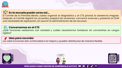 Resumen: CONSEJO CONSEJO TÉCNICO ESCOLAR FASE INTENSIVA CICLO ESCOLAR 2026-2027 - NCOMITÉ DE PLANEACIÓN Y EVALUACIÓN: ¿CÓMO PODEMOS INTEGRARLO EN NUESTRA ESCUELA? Editable en PowerPoint