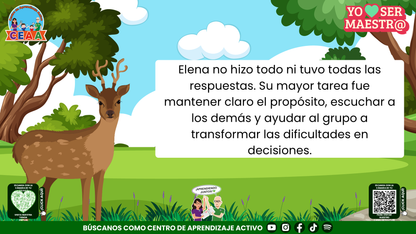 Historias para Maestros - Elena, la cierva y el camino después de la tormenta Editable en PowerPoint