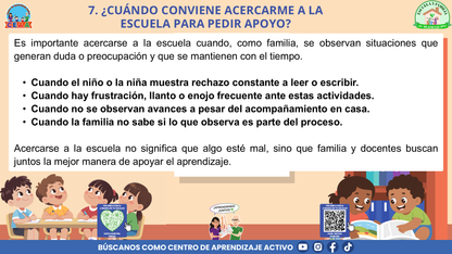 ESCUELA Y FAMILIA: ¿CÓMO APRENDEN A LEER Y A ESCRIBIR MIS HIJAS E HIJOS EN LA ESCUELA? (Editable en PowerPoint)