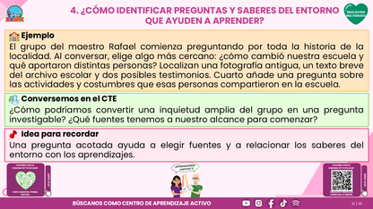 Resumen CTE del Tema 5 Educación Multigrado: LA COMUNIDAD Y EL APRENDIZAJE EN EL AULA ¿CÓMO CONSTRUIR EXPERIENCIAS CON LAS FAMILIAS Y LOS SABERES DE NUESTRO ENTORNO? editable en PowerPoint