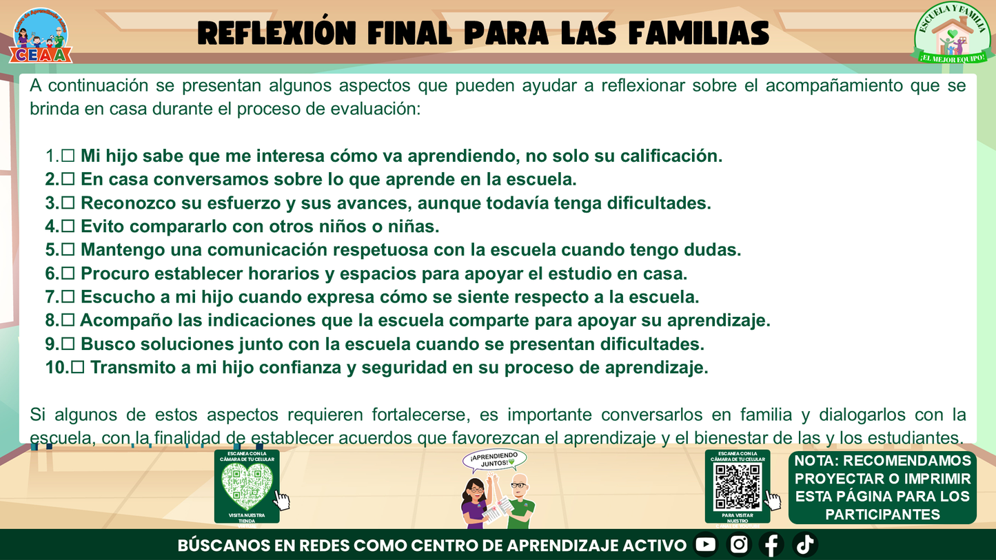 ESCUELA Y FAMILIA: ¿QUÉ ES LA EVALUACIÓN Y CÓMO SE EVALÚA HOY A MIS HIJOS? Editable en PowerPoint