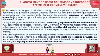 Resumen CTE del Tema 1 Educación Secundaria: VINCULACIÓN CURRICULAR EN LA FASE 6 ¿CÓMO CONECTAR LOS APRENDIZAJES Y EL TRABAJO ENTRE DOCENTES? editable en PowerPoint