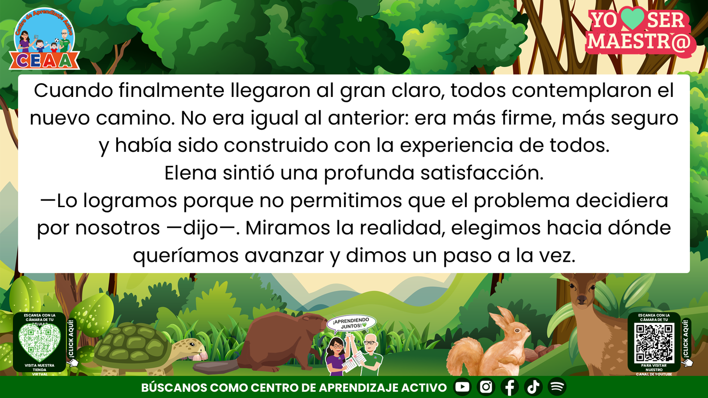 Historias para Maestros - Elena, la cierva y el camino después de la tormenta Editable en PowerPoint
