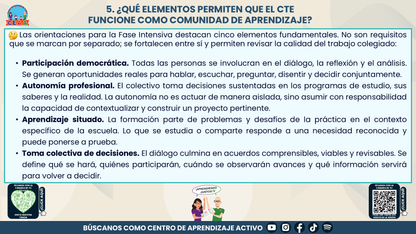 Resumen: CONSEJO CONSEJO TÉCNICO ESCOLAR FASE INTENSIVA CICLO ESCOLAR 2026-2027 - EL CTE COMO COMUNIDAD DE APRENDIZAJE: UNA RUTA PARA DIALOGAR, APRENDER Y TOMAR DECISIONES EN COLECTIVO Editable en PowerPoint