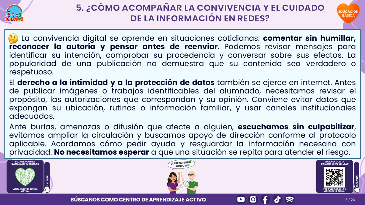 Resumen CTE del Tema 4 Educación Básica: PANTALLAS, REDES SOCIALES E INTELIGENCIA ARTIFICIAL ¿CÓMO ACOMPAÑAR UN USO CRÍTICO, SEGURO Y CON SENTIDO PARA APRENDER? editable en PowerPoint
