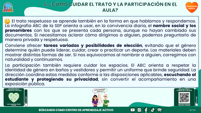 Resumen CTE del Tema 5 Educación Básica: INFANCIAS Y ADOLESCENCIAS TRANS Y NO BINARIAS ¿CÓMO CONSTRUIR UNA ESCUELA DONDE TODAS LAS PERSONAS SE SIENTAN RESPETADAS Y PUEDAN APRENDER? editable en PowerPoint