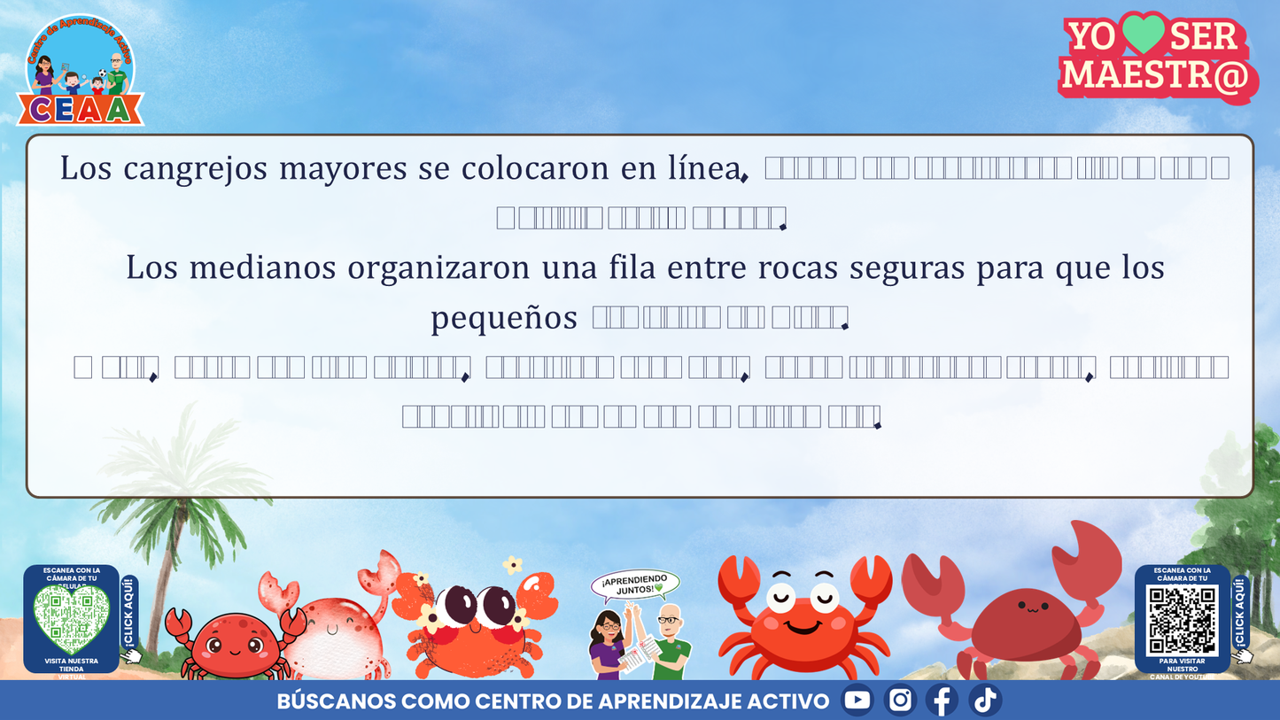 Historias para Maestros Multigrado - EL FARO DE LOS CANGREJOS ROJOS (Editable en PowerPoint)