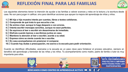 Escuela y familia: ¿CÓMO APRENDEN A LEER Y A ESCRIBIR MIS HIJAS E HIJOS EN LA ESCUELA? Editable en PowerPoint