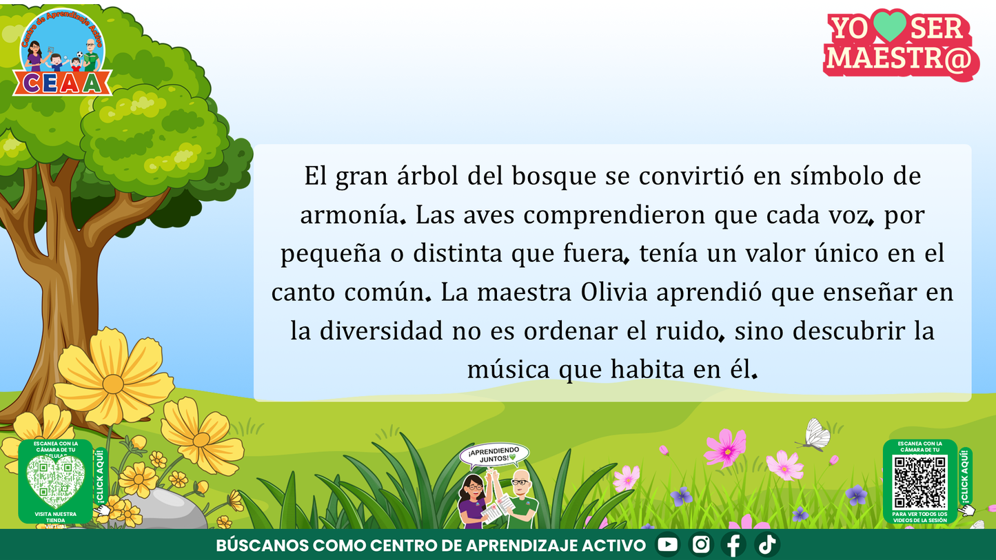 Historias para Maestros Multigrado - LAS VOCES DEL MISMO ÁRBOL Editable en PowerPoint)