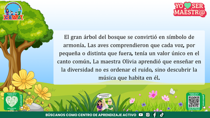 Historias para Maestros Multigrado - LAS VOCES DEL MISMO ÁRBOL Editable en PowerPoint)