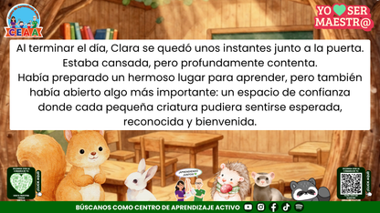 Historias para Maestros - Clara, la ardilla y la puerta del primer día Editable en PowerPoint