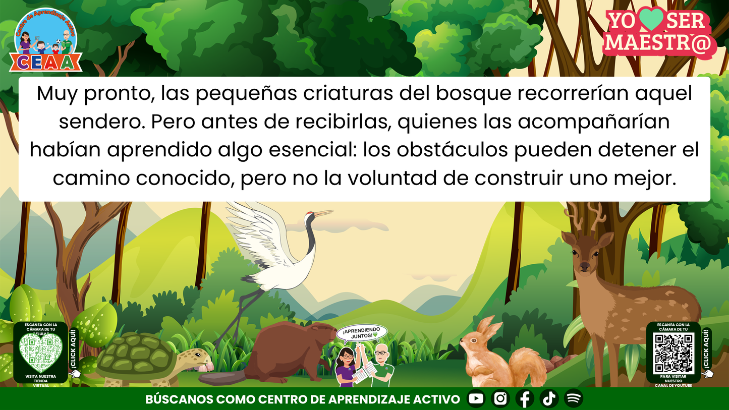 Historias para Maestros - Elena, la cierva y el camino después de la tormenta Editable en PowerPoint