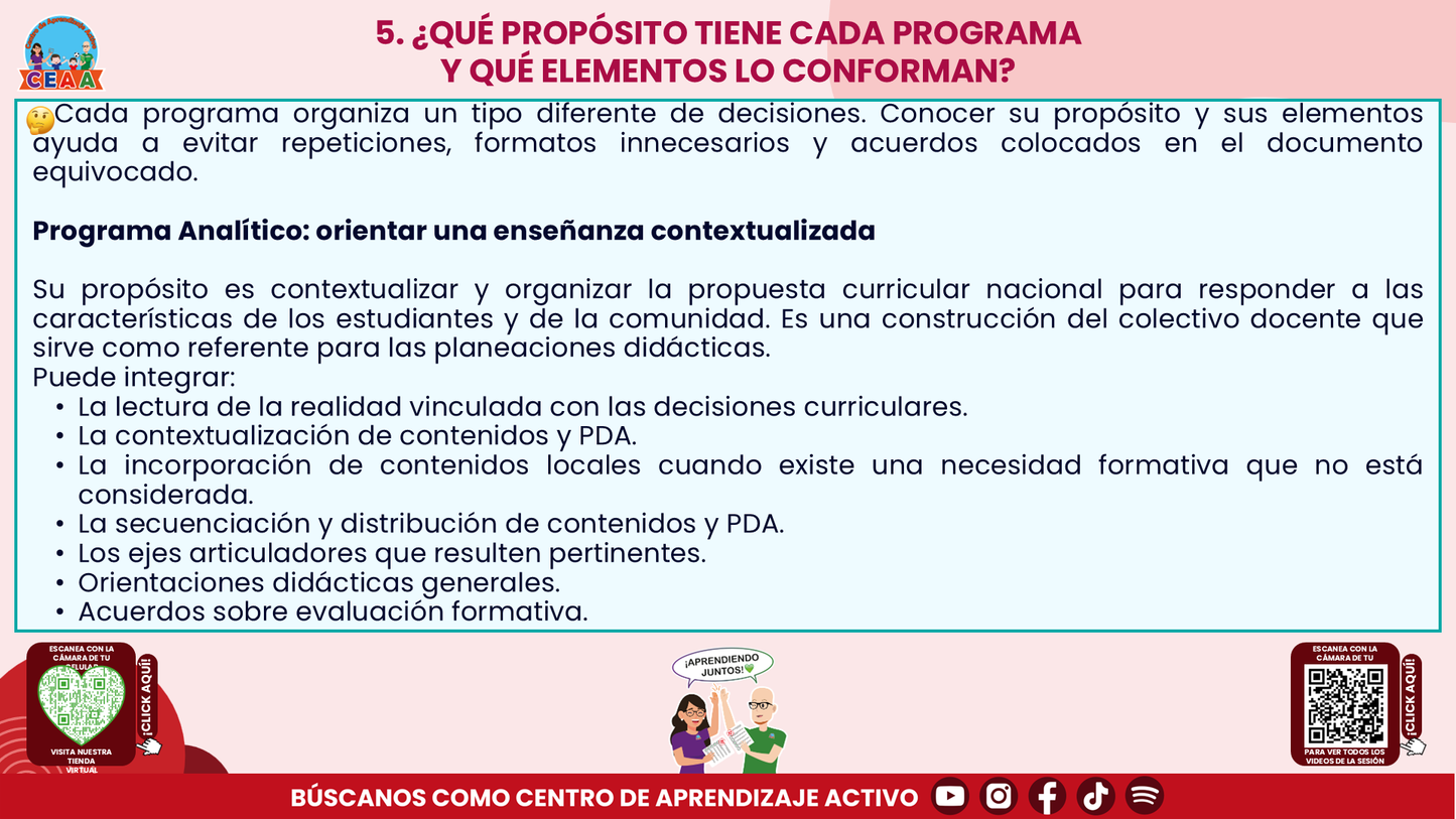 RESUMEN Y ACOMPAÑAMIENTO DOCENTE TEMA: PROGRAMA ANALÍTICO Y PROGRAMA DE MEJORA CONTINUA ¿EN QUÉ SE PARECEN Y EN QUÉ SON DIFERENTES? Editable en PowerPoint