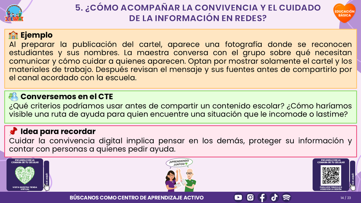 Resumen CTE del Tema 4 Educación Básica: PANTALLAS, REDES SOCIALES E INTELIGENCIA ARTIFICIAL ¿CÓMO ACOMPAÑAR UN USO CRÍTICO, SEGURO Y CON SENTIDO PARA APRENDER? editable en PowerPoint