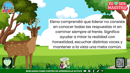 Historias para Maestros - Elena, la cierva y el camino después de la tormenta Editable en PowerPoint