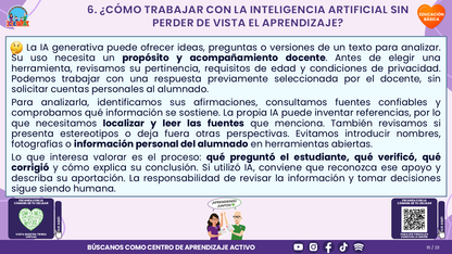 Resumen CTE del Tema 4 Educación Básica: PANTALLAS, REDES SOCIALES E INTELIGENCIA ARTIFICIAL ¿CÓMO ACOMPAÑAR UN USO CRÍTICO, SEGURO Y CON SENTIDO PARA APRENDER? editable en PowerPoint