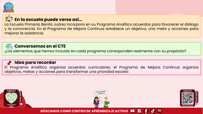 Resumen: CONSEJO CONSEJO TÉCNICO ESCOLAR FASE INTENSIVA CICLO ESCOLAR 2026-2027 - PROGRAMA ANALÍTICO Y PROGRAMA DE MEJORA CONTINUA - ¿EN QUÉ SE PARECEN Y EN QUÉ SON DIFERENTES? Editable en PowerPoint