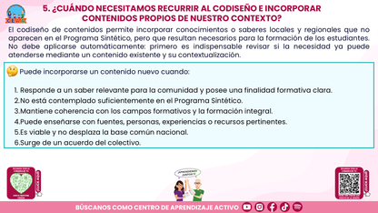 RESUMEN Y ACOMPAÑAMIENTO DOCENTE TEMA: NUESTRO PROGRAMA ANALÍTICO ¿CÓMO CONSTRUIRLO O FORTALECERLO? Editable en PowerPoint
